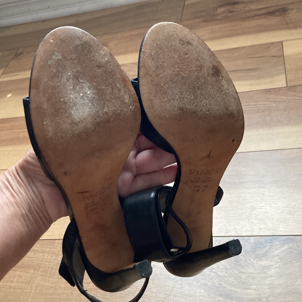 Vince Genna Double Strap Leather Heels - Picture 11 of 11